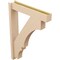 Ekena Millwork 6-in W x 30-in D x 42-in H Balboa Block Rough Cedar Woodgrain TimberThane Outlooker, Primed Tan OUTUR060X30X42BOA44RCPR - alternate 6